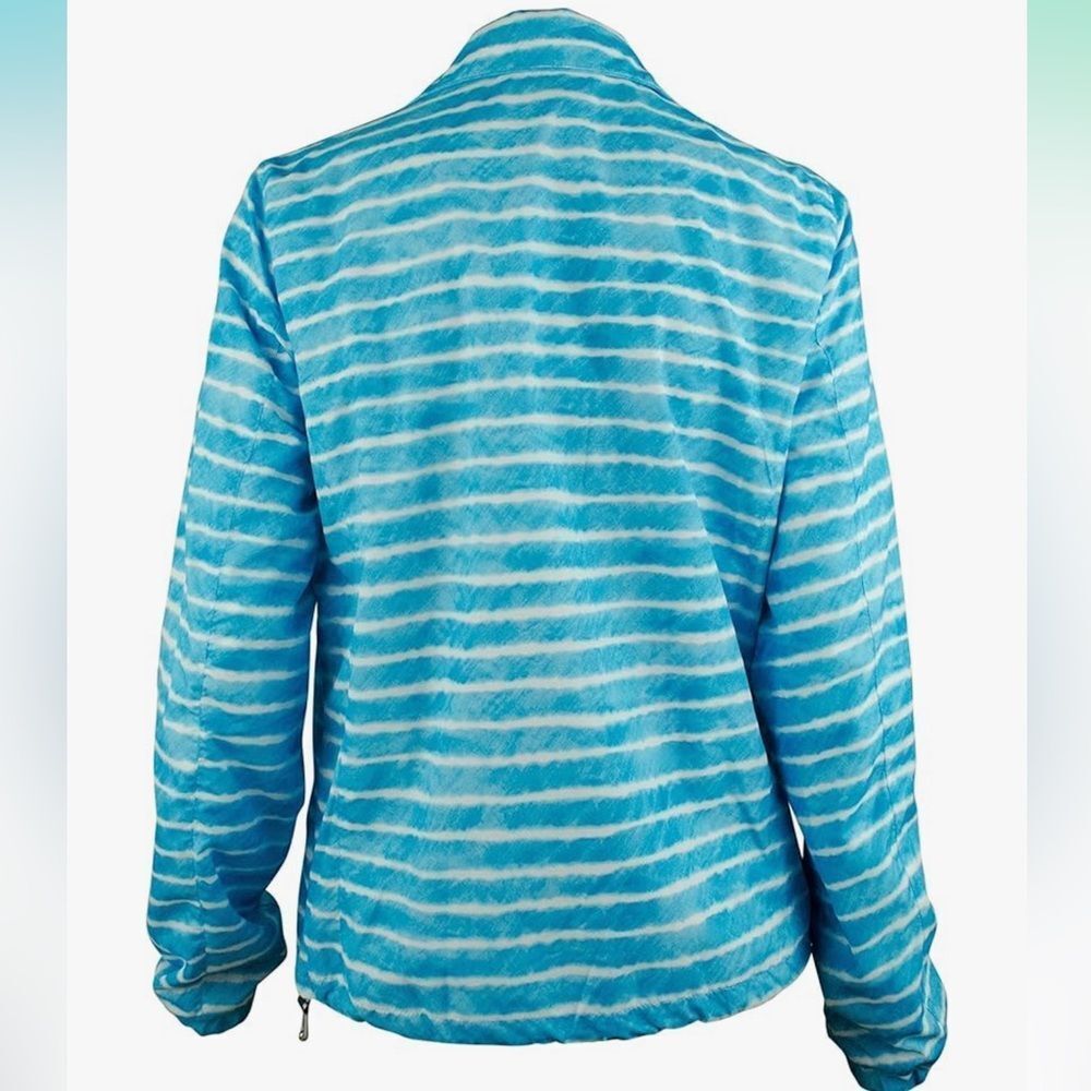 Ralph Lauren Active Women's Zip-Up‎ Striped Active Jacket Sz S - Picture 2 of 7